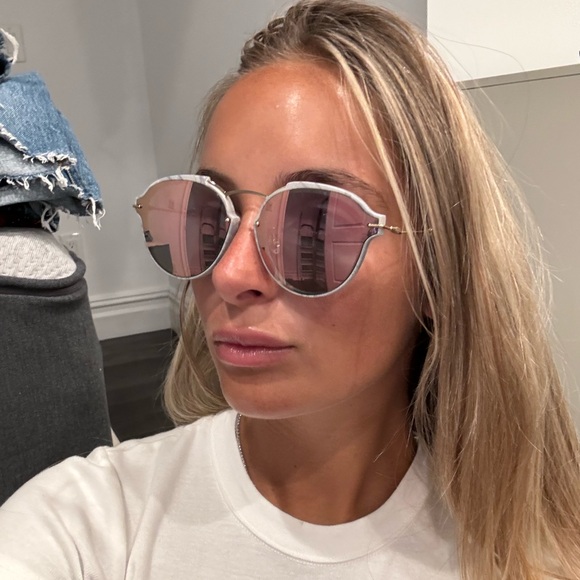 Christian Dior Round Eclat Sunglasses Pink - Picture 7 of 12